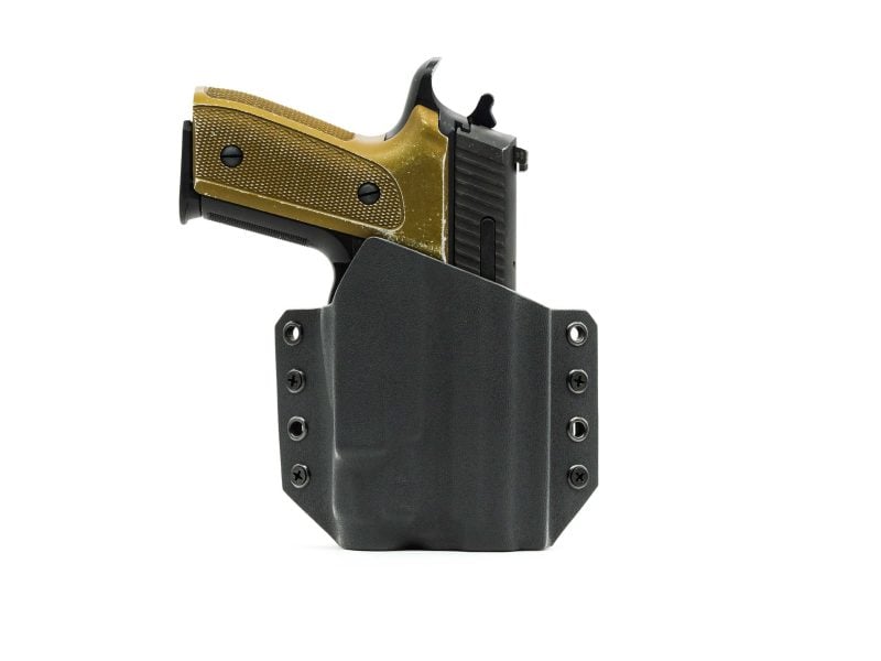 Sig P229 Outside the waistband holster with TLR-7 in BLACK KYDEX.