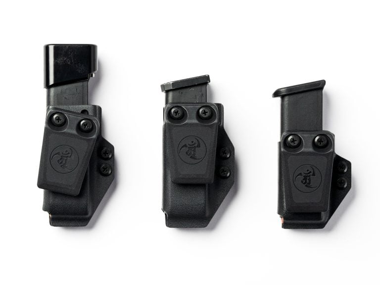 Pistol Magazine comparison in Black KYDEX.