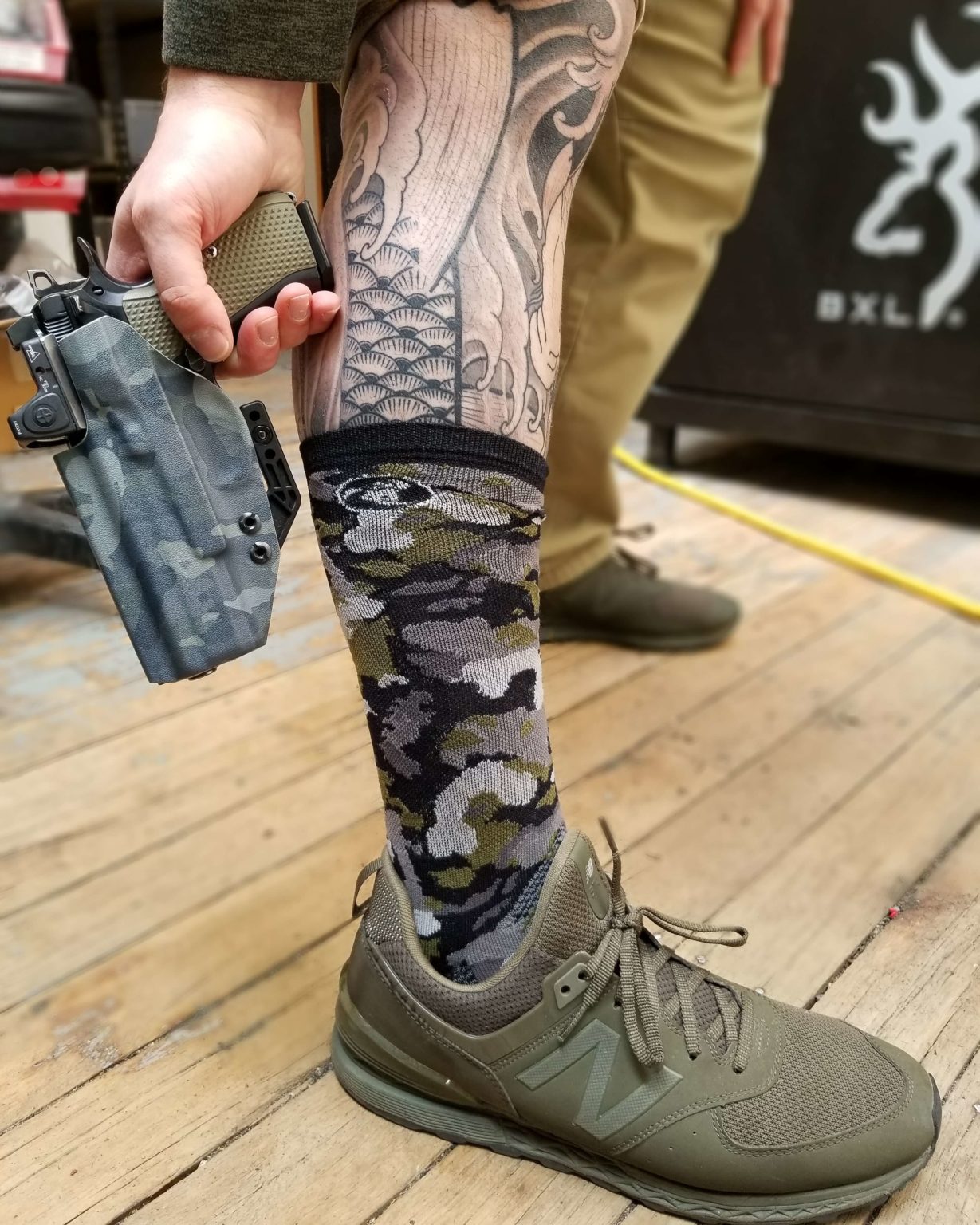 Camo Socks for exercise.