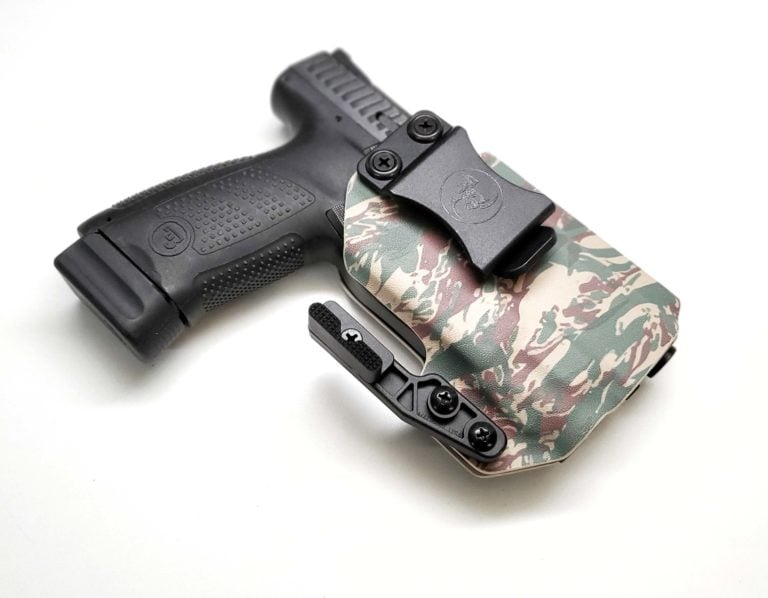 Tiger Stripe KYDEX Holster for Concealement.