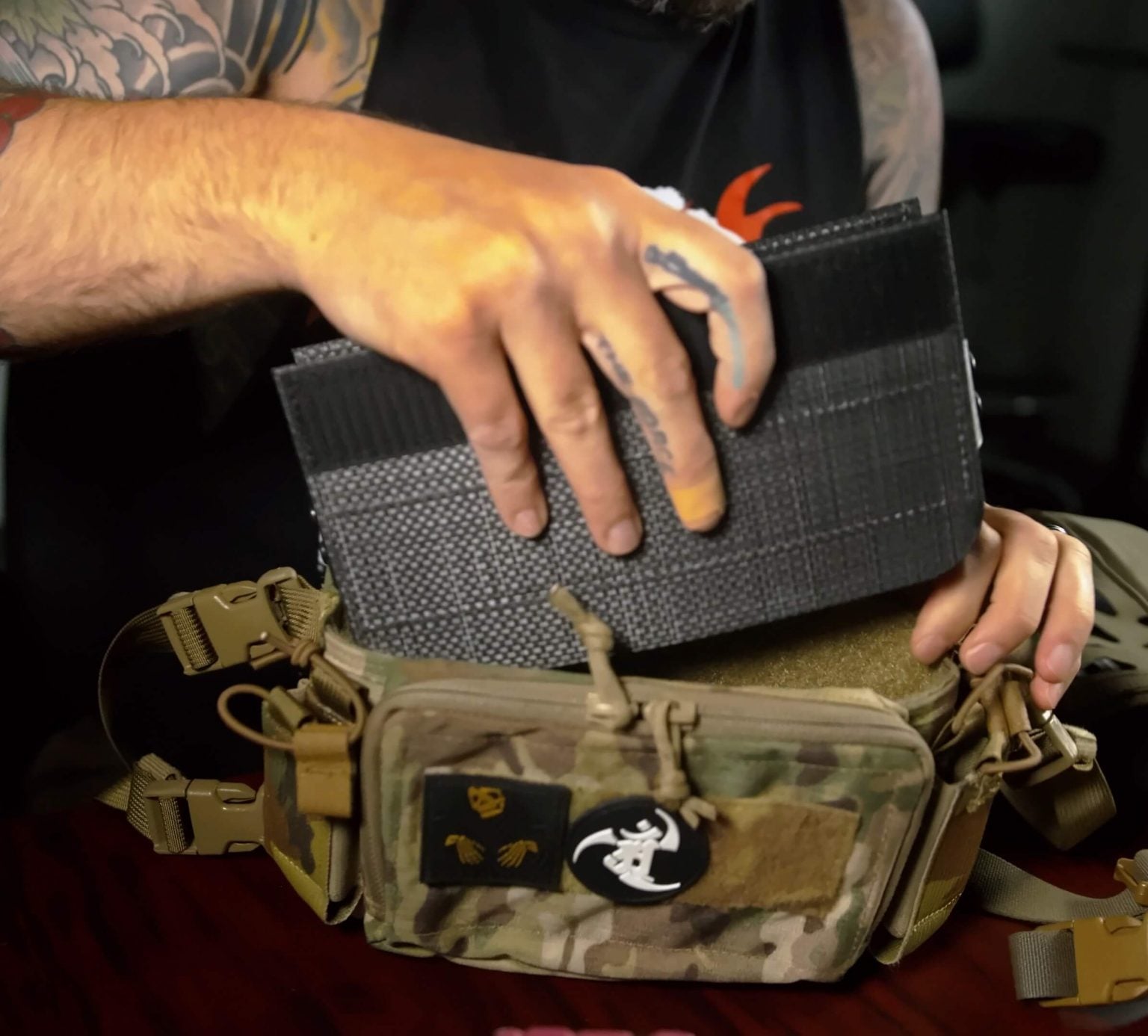 Magazine Carrier in KYDEX Micro Flight Haley Chest Rig.