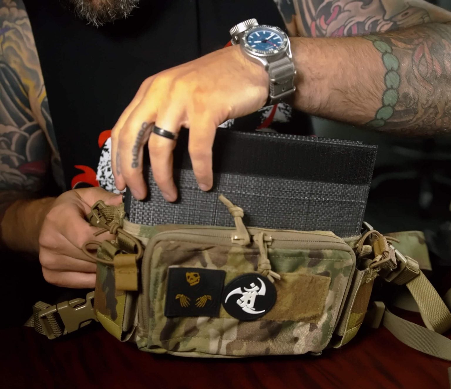 Magazine Carrier in KYDEX Micro Flight Haley Chest Rig.