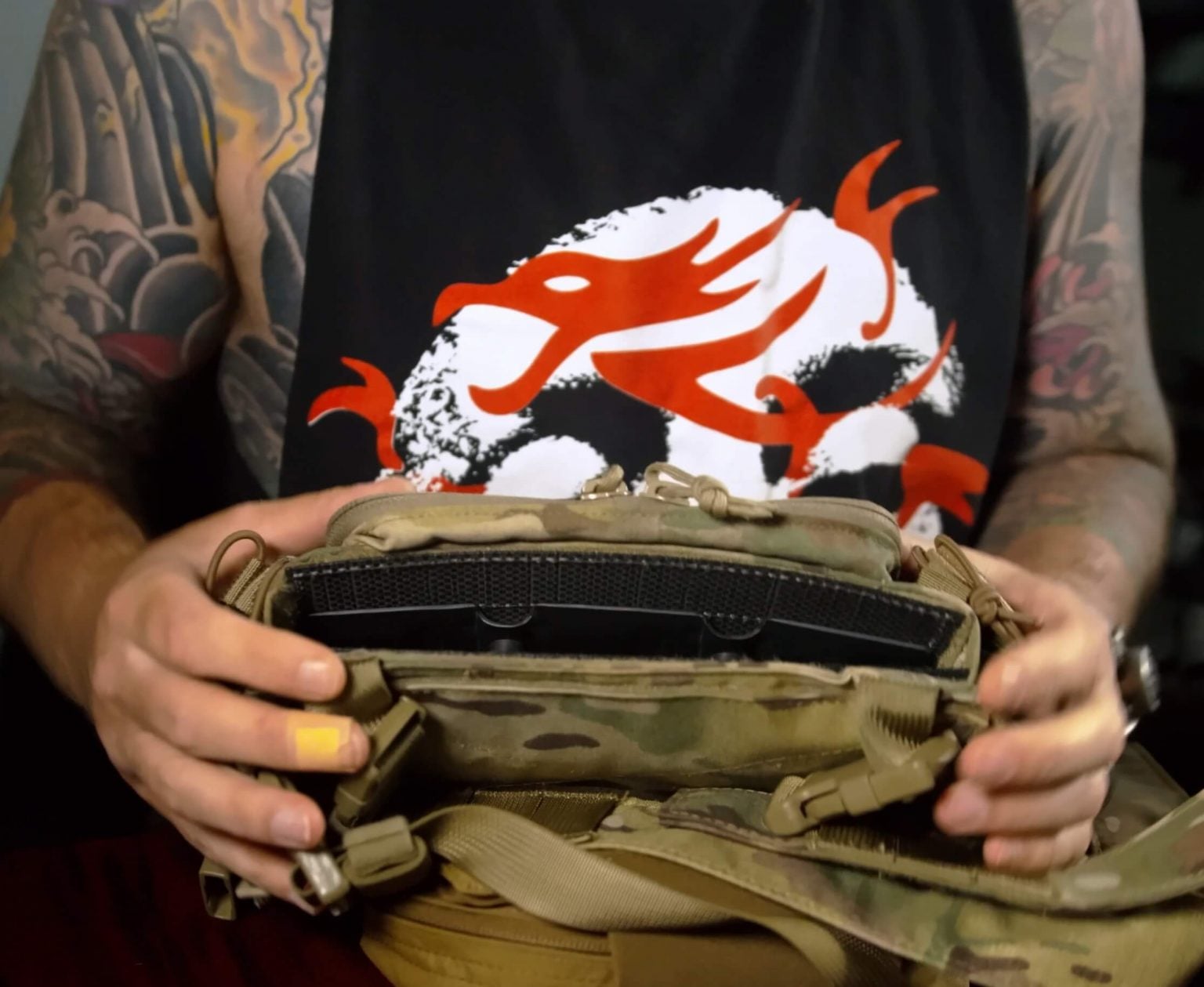 Magazine Carrier in KYDEX Micro Flight Haley Chest Rig.