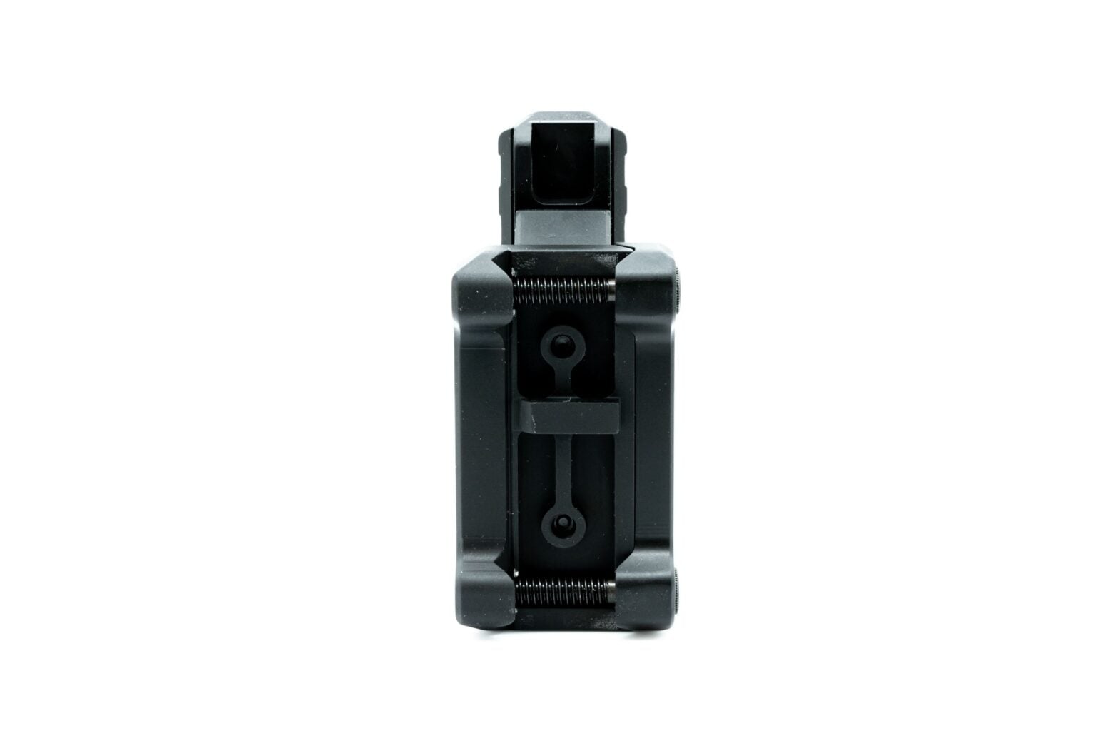 bottom view picatinny modular optic riser for Eotech with recoil lug.