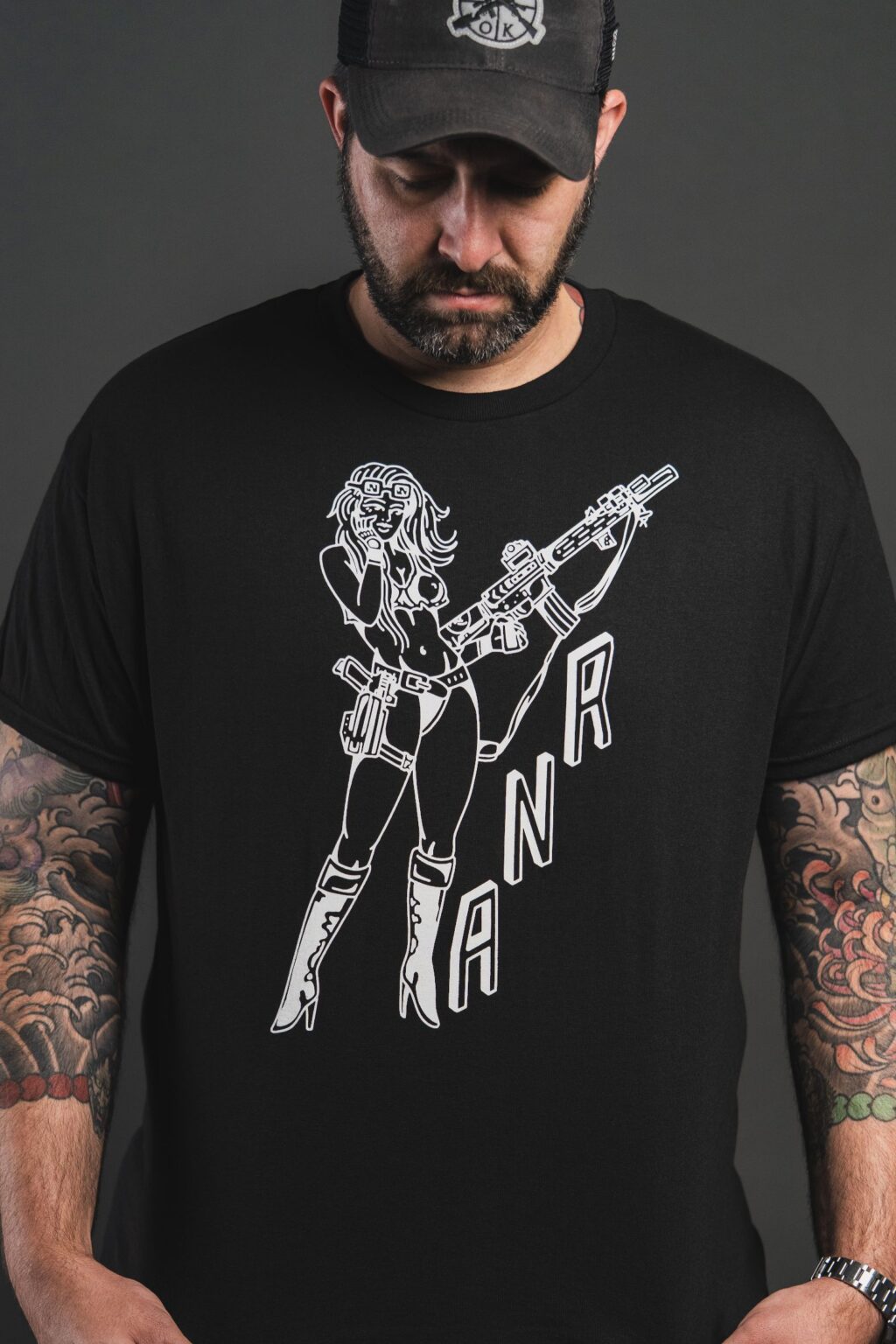 80's Machine Gun Girl