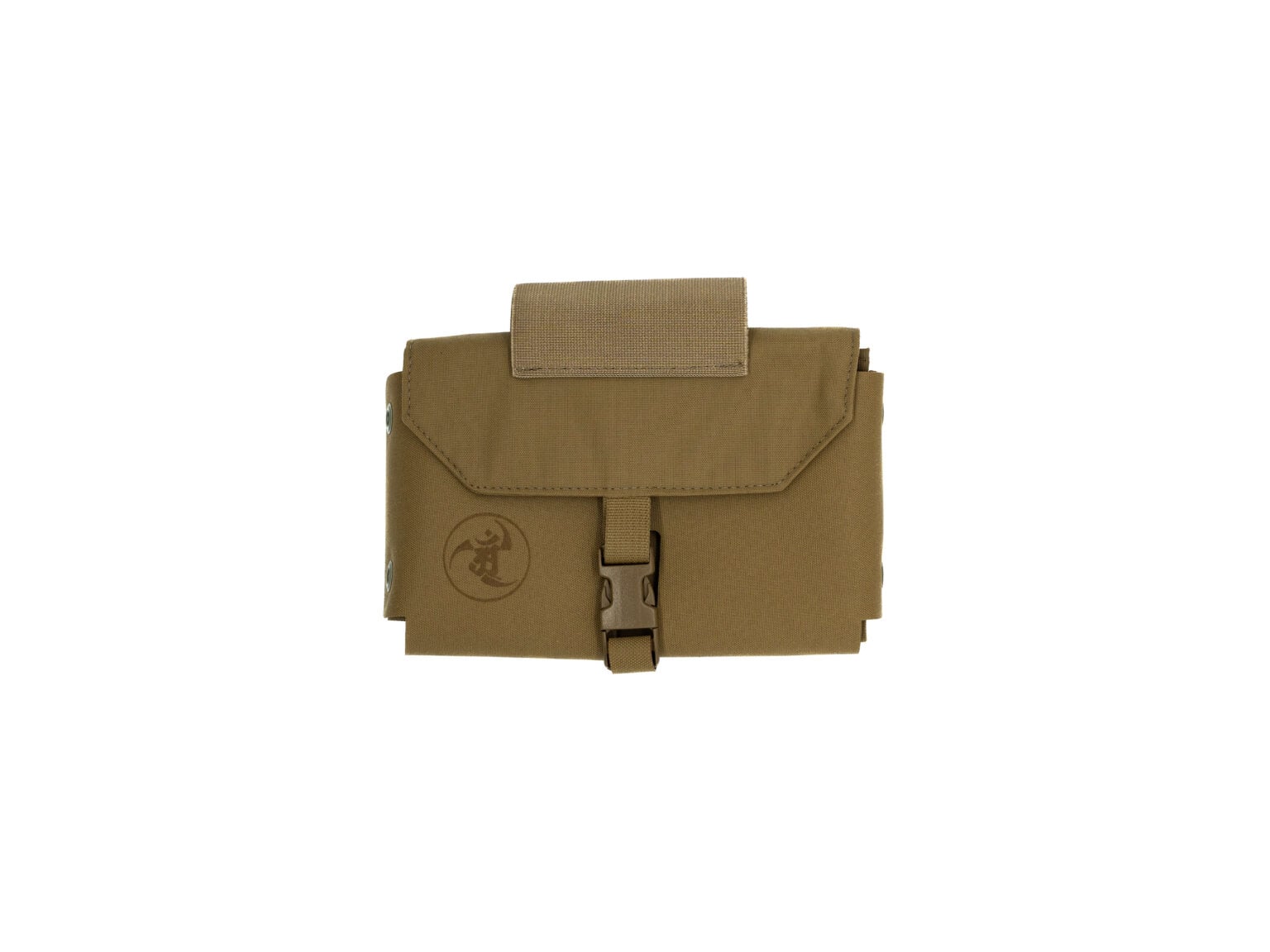 IFAK tactical medical pouch in coyote tan.