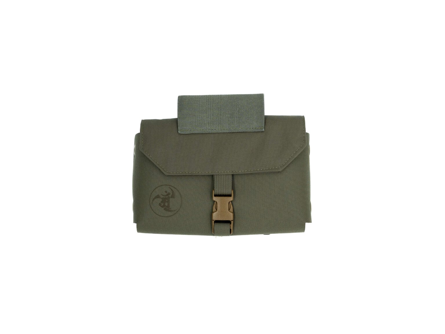 IFAK tactical medical pouch in OD green.