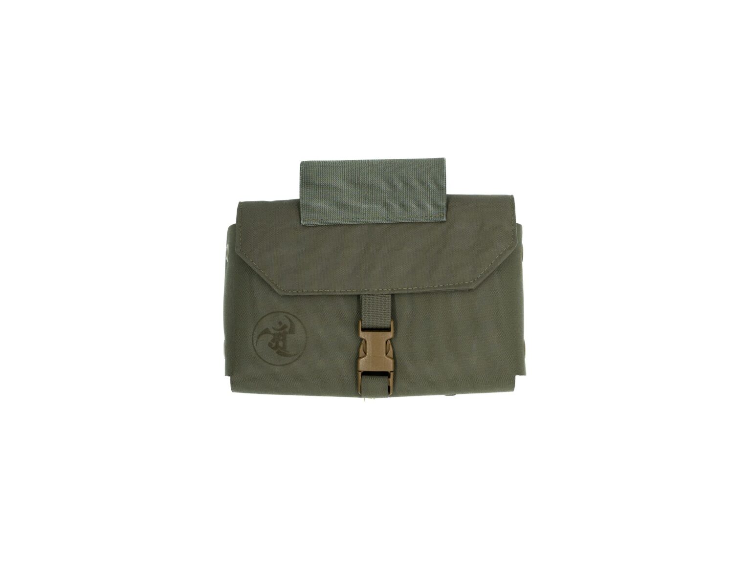 First aid medical kit for tactical training in OD green.