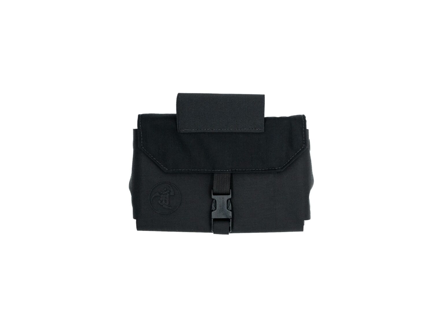 First aid medical kit in black.
