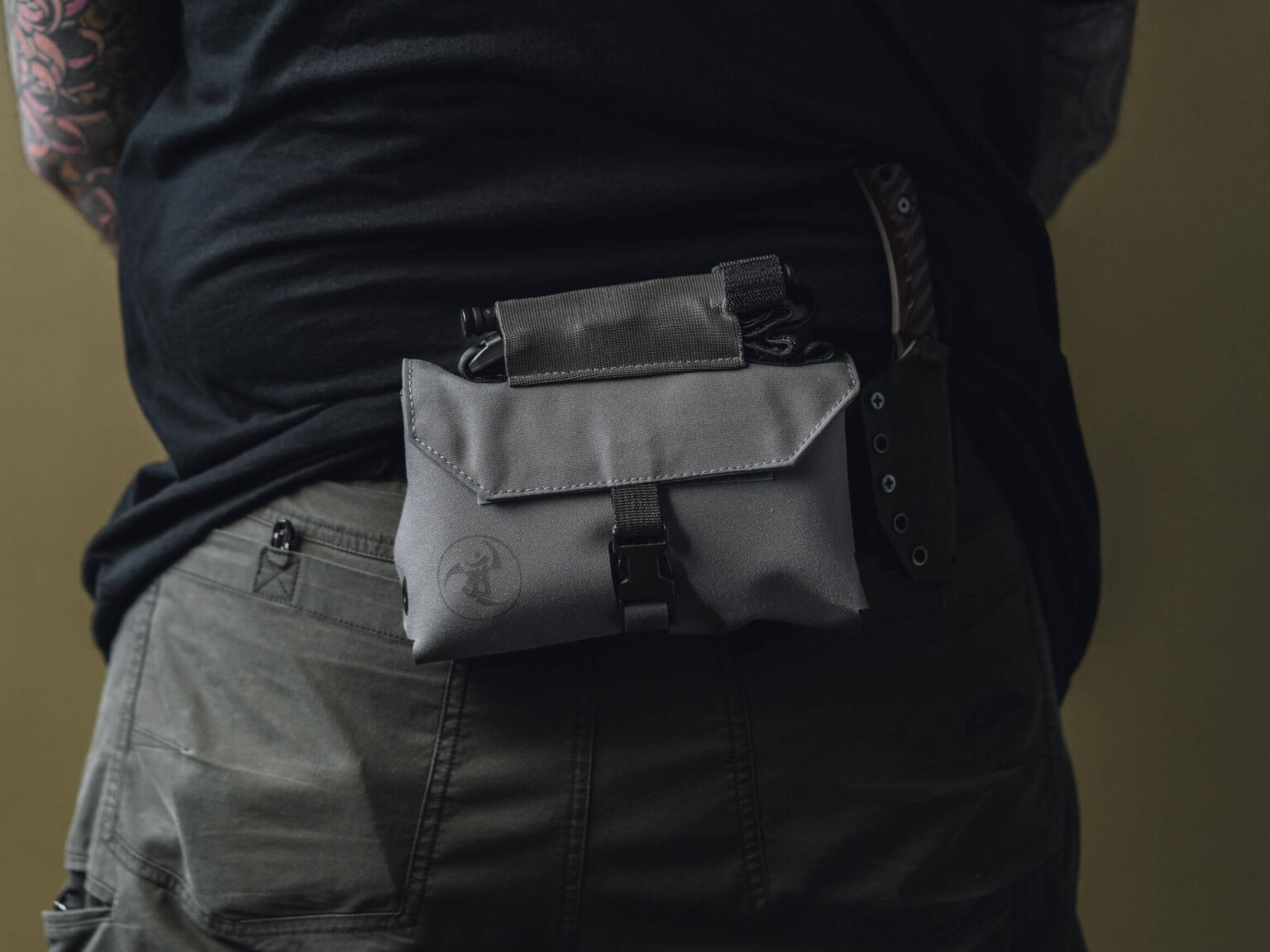 First aid kit with tourniquet for firearms training.