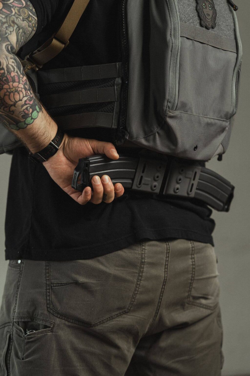 Body armor dangler for AR15 mags.