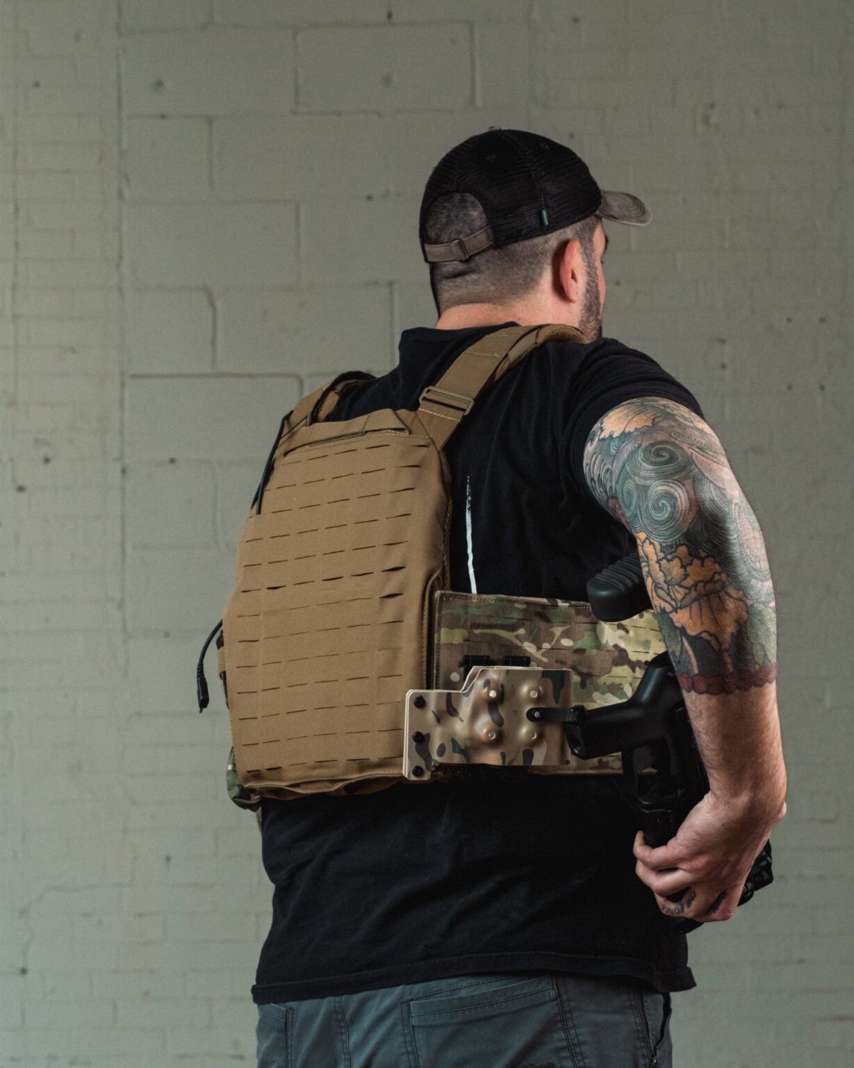 HK M320 on body carry system.