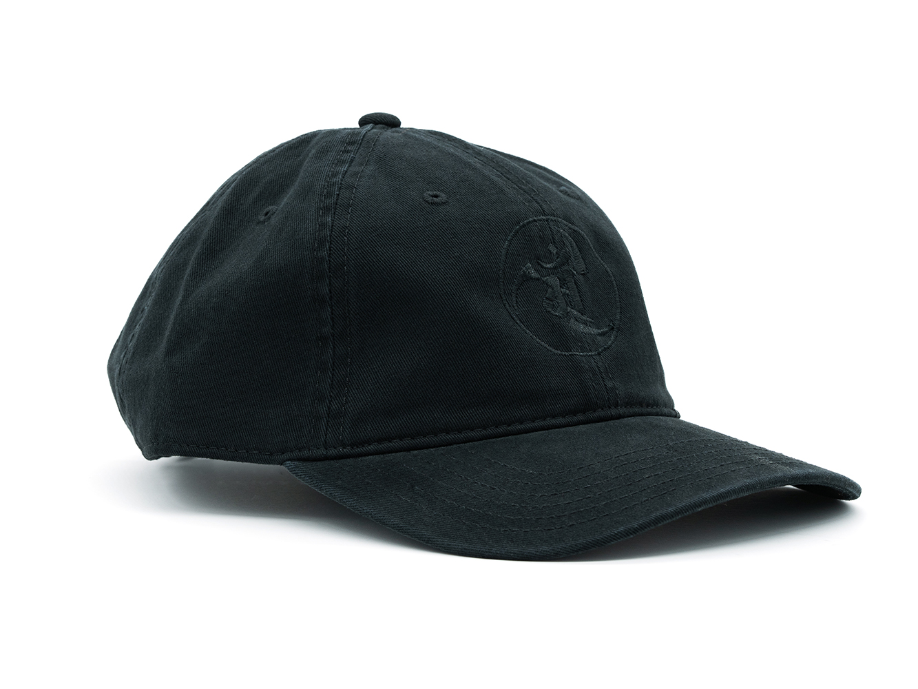 ANR Design Dad Hat with black logo.